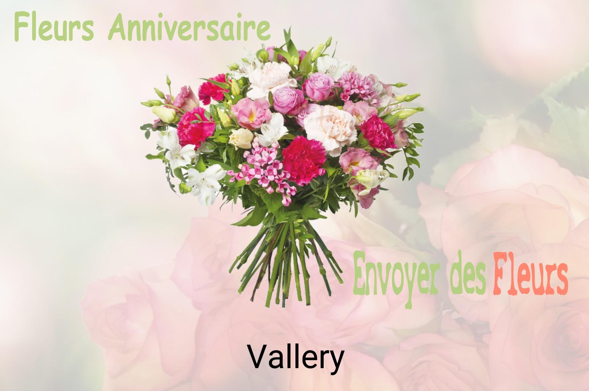 Bouquet de fleurs d’anniversaire livré à Vallery